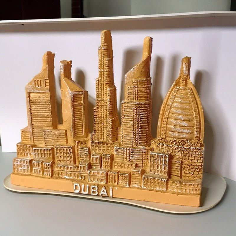 Magneți de frigider Asia Dubai, autocolante 3D pentru frigider, suveniruri turistice, rășină magnetică și obiecte de colecție creative 3D realizate manual