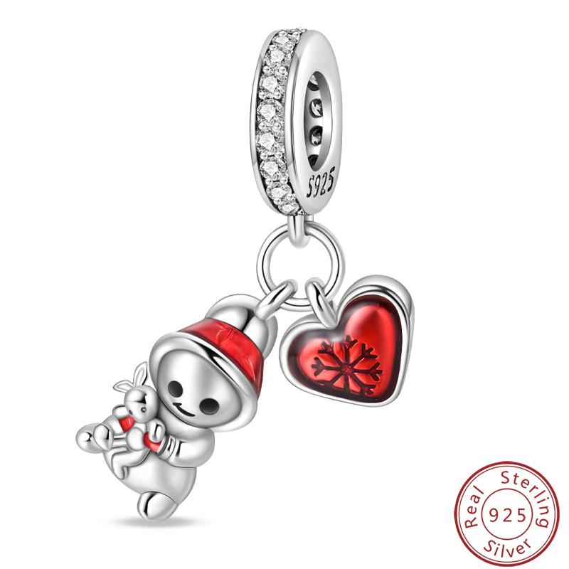 Copper Sincere Emotions Multiple Styles Heart-Shaped Romantic Charms Beads 3Mm Diy Fine Jewelry Making