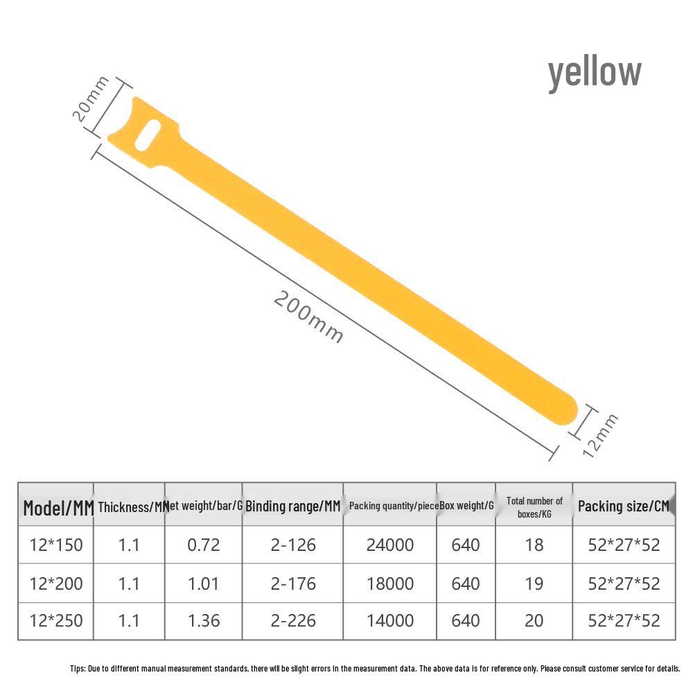 Nylon Cable Organizer Self-Adhesive Strap - Power Cord Storage Tie with T-Shaped Hook and Loop