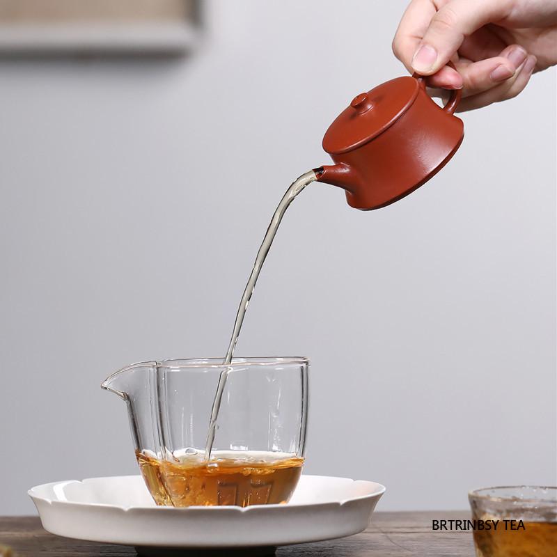 50ml Yixing Handmade Purple Clay Teapot Raw Ore Zhu Mud Tea Pot Household Beauty Kettle Chinese Zisha Tea Set Tradition Teaware