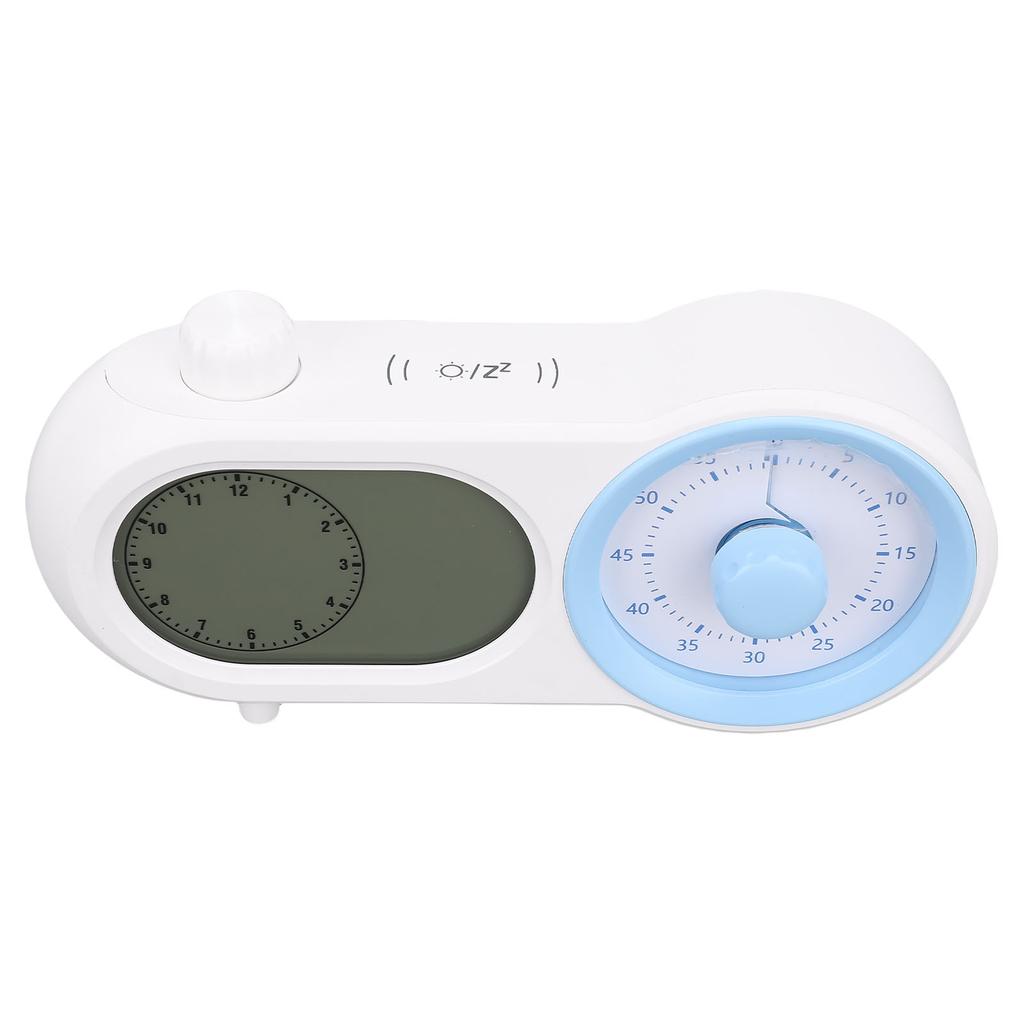 Digital Alarm Clock Visual Timing and Countdown Manager Rechargeable LCD Display Screen Electronic C