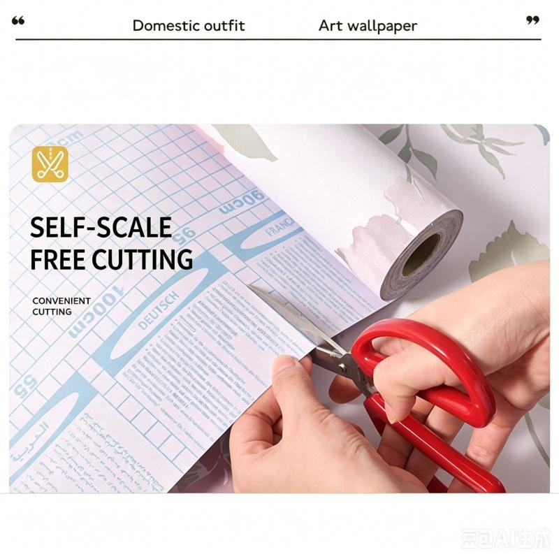 Self-Adhesive Waterproof Wallpaper Anti-Mold Washable Print Non-Slip Wear-Resistant Bedroom Living Room Accent Wall Decor