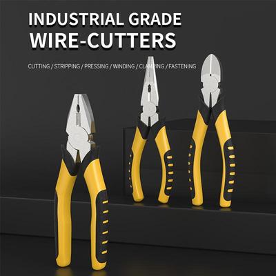 6 Inch Wire Pliers Broken Wire Sharp Nose Pliers Vise Tiger Skin Handle Hardware Hand Tools
