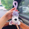West Highland Terrier Plush Pendant: Stylish Sweater Bag Charm and Car Accessory