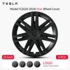 4PCS Hubcaps Design for Model Y 2020-2024 Vehicle Full Rim Coverage Wheel Cover Cap 19 Inches Automobile Accessories