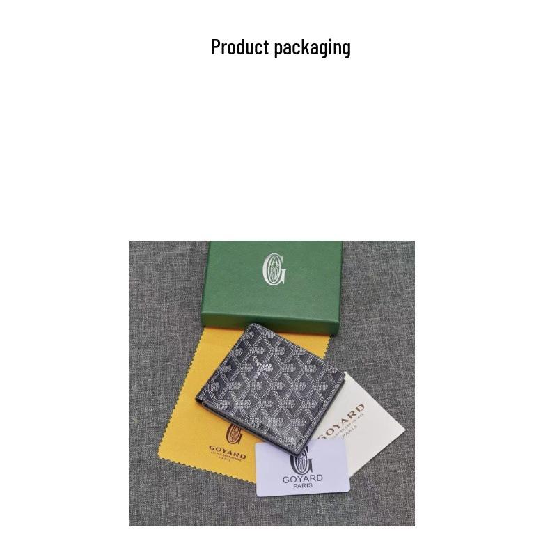 2025 Trendy Dogtooth Wallet: Goyard Style, Multi-Card Slots, Versatile European & American Fashion Accessory.