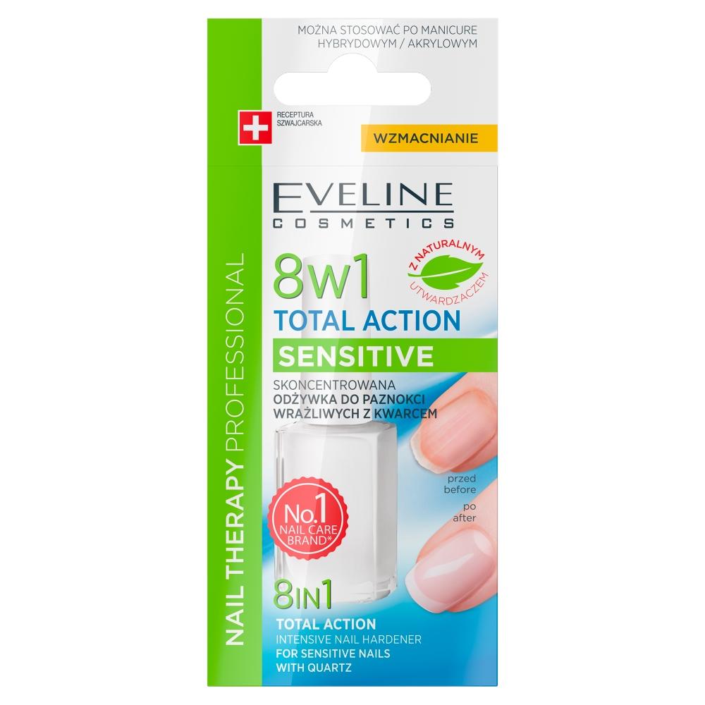 Eveline Nail Therapy Sensitive 8-in-1 Complete Care Treatment, 12ml