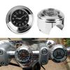 7/8' Motorfiets Stuurbevestiging Kwarts Klok Thermometer Motorfiets Horloge Waterdicht Moto Motorfiets Stuurbevestiging Wijzerplaat Klok