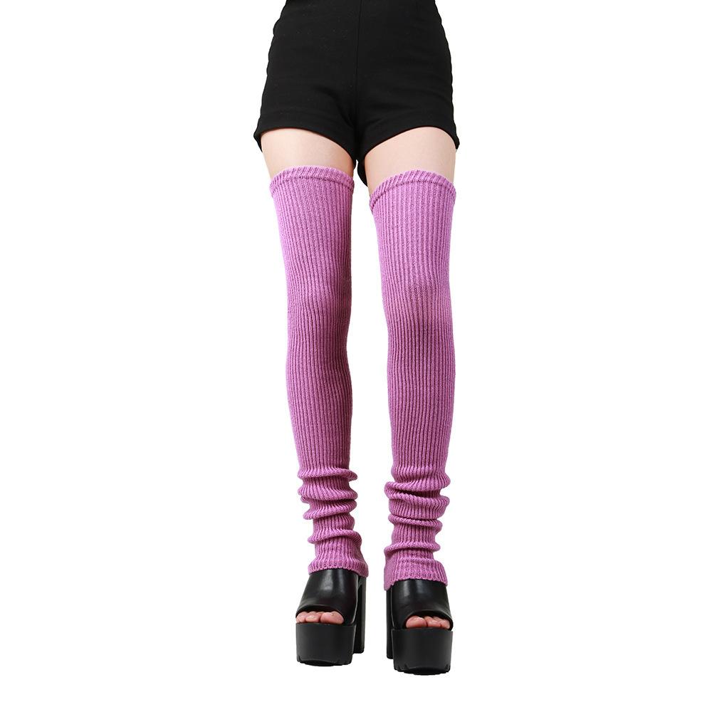 90cm Fashion Knitted Stacked Sock Sleeves Calf Sock Sleeves Slim Leg Stockings Women's Leg Sock Sleeves