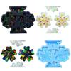 Holographic Resin Keychain Mold Flower Epoxy Resin Casting Mold for DIY Crafts Jewelry Making Phone Holder Silicone Mold