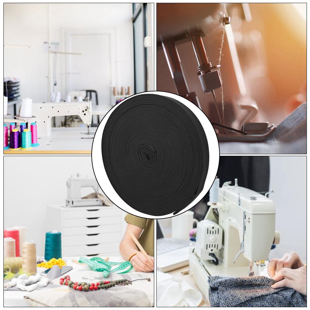 Knitted Elastic Band Thicken Sewing Accessory Craft Collection for Protective Clothing CuffsBlack