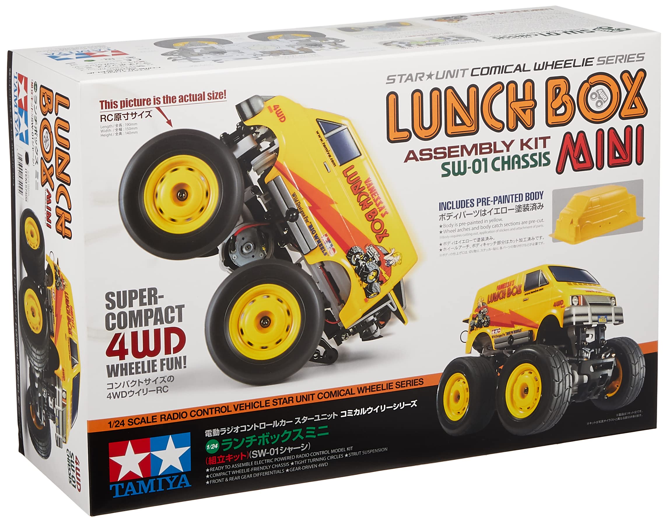 

Tamiya Star Unit Comical Wheelie Series No.9 RC Lunch Box Mini (SW-01 Chassis) 57409