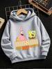 Pearl SpongeBob Hooded Sweatshirt For Kids Summer Cute Crewneck Age 3-14