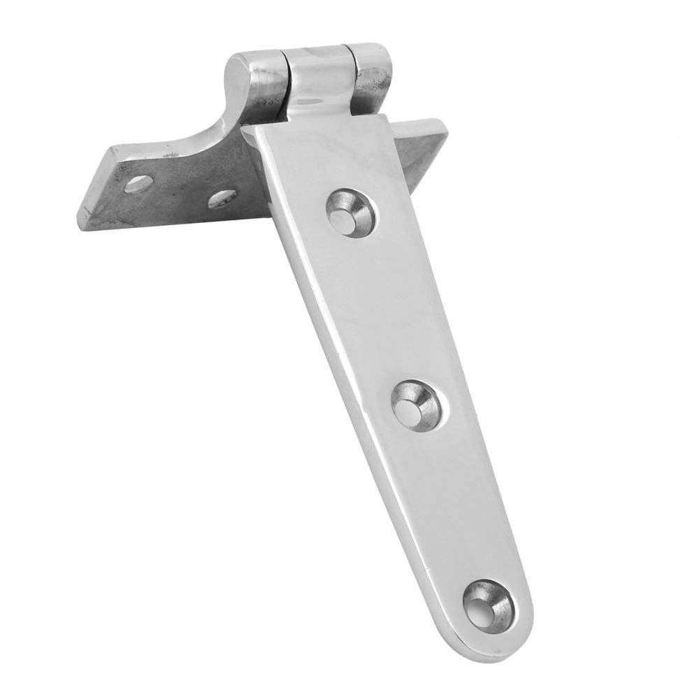 2 PCS Heavy Duty 316 Stainless Steel T Hinge 6x3 Inch Marine Grade Boat Hatch Hinge With Screws Strap Hinge for Boats and Doors
