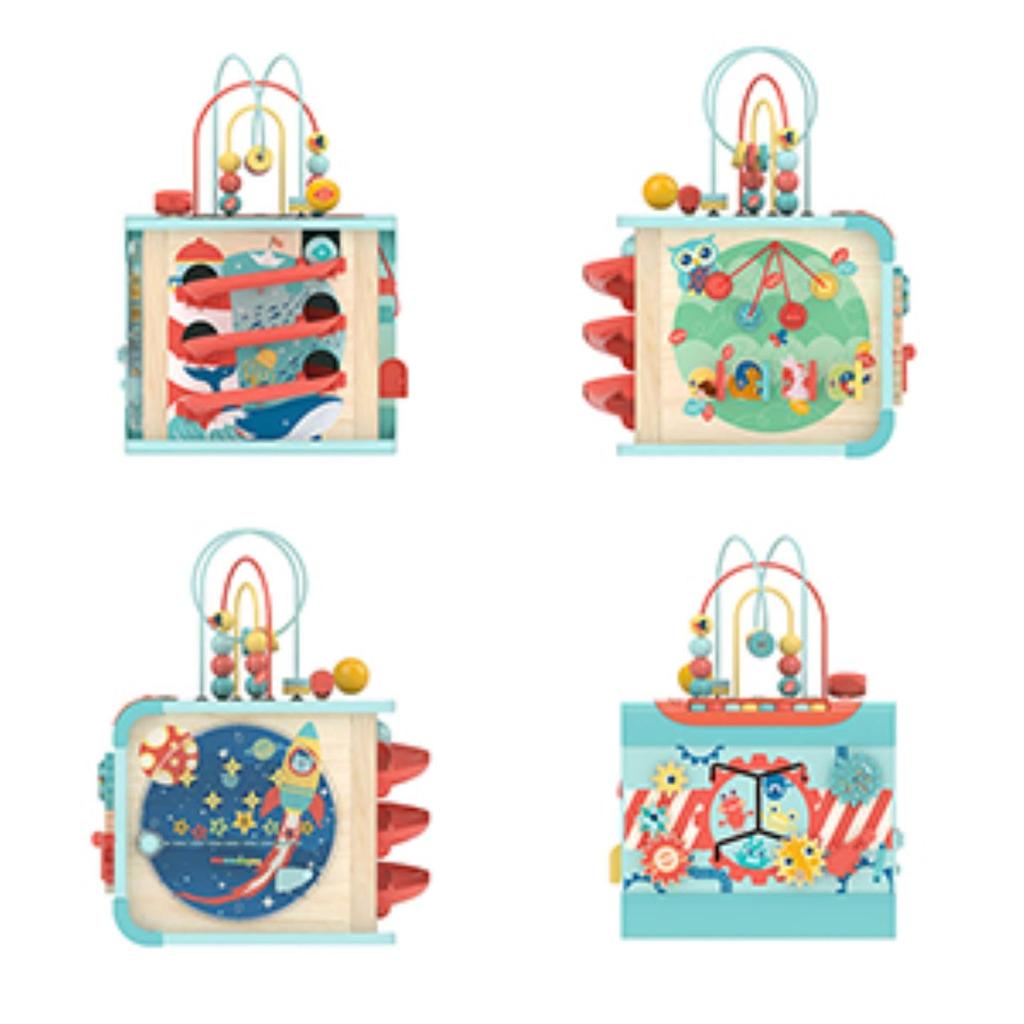 Hape Spielbox xx cm ab 1 Jahr Lernspielzeug aus Holz E1073 All-in-One 35,5 43,5 52,5