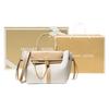 New MICHAEL KORS Leather Crossbody Bags Handbags Large Size Women's Vanilla White/Camel 30S2G9HS7B-170
