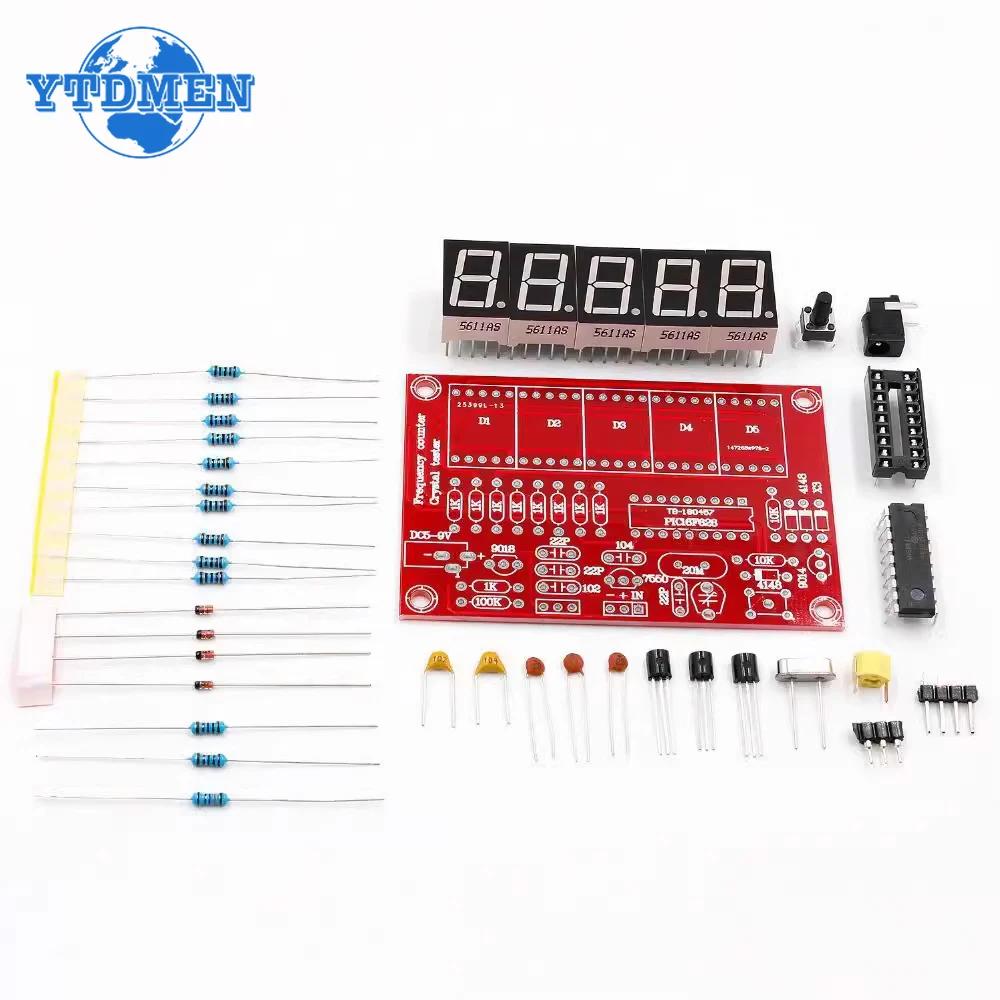 DIY Digitaler LED Frequenzzähler 1Hz-50MHz Kristalloszillator Tester 5 Stellen Modul DIY Elektronikbausatz, für Arduino