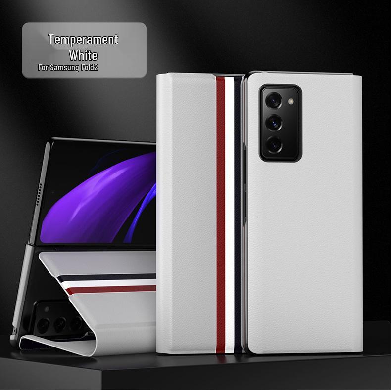 Compatible Samsung Z Fold7 Case with Card Slot - Full Coverage, Anti-Fall Leather for Z Fold5/4/3/2