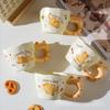 Cute Cat Ceramic Cup Cute Covered Mug Drinking Water Creative Home Coffee Cup Cat Ceramic Cup