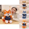 Entzückendes Wald Fuchs Plüschtier Niedliches Verkleidungs Fuchs Stofftier In Orange Braun Und Blauen Farben