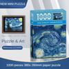 MaxRenard Mini Rompecabezas de 1000 Piezas para Adultos Van Gogh La Noche Estrellada Papel ecológico Juguete de Regalo de Navidad