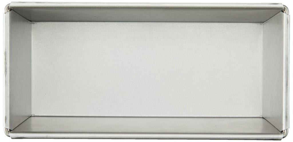 Kai Corporation Bread Pan (1 Loaf Capacity) with Lid, Silver, Interior Dimensions Top Approx. 9.5 x 20.8 cm, Bottom Approx. 8 x 20 cm, Height