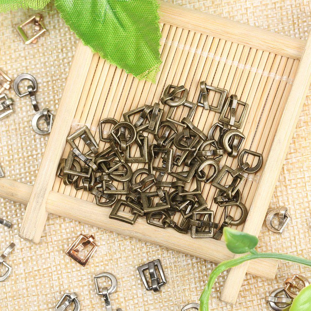 Ultra-small DIY Shoes Buttons Tri-glide Belt Buckle Doll Bag Buckles Clothes Sewing Accessories
