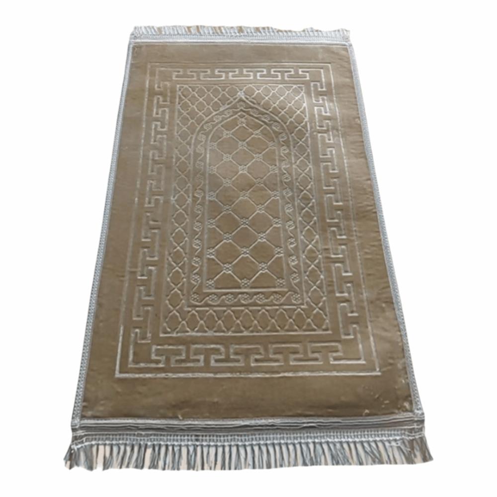 Muslim Hajj Qibla Mat 110*70cm Embossed Sofa Coffee Table Mat Thickened Non Slip Prayer Mat Rug Multifunctional Floor Mat
