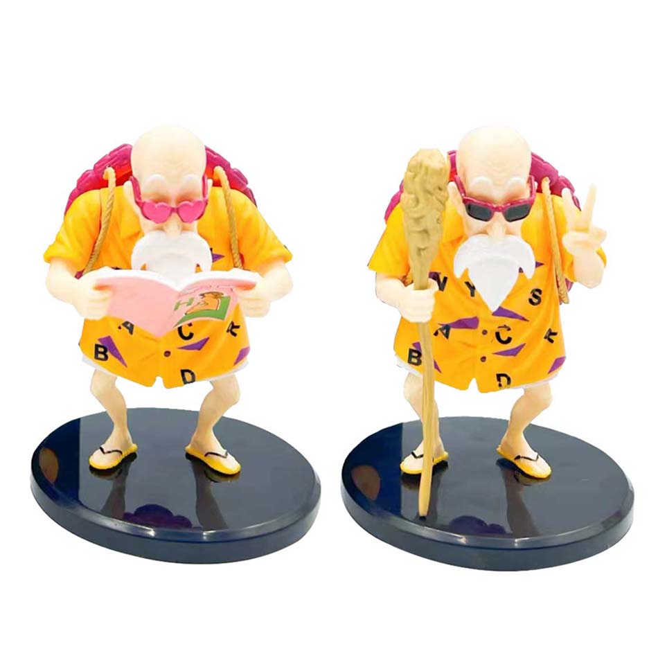 Dragon Ball Z Anime Figure Biye gesture lecherous Master Roshi Kame Sennin PVC Collection Decoration Action Figurine Toy Gift