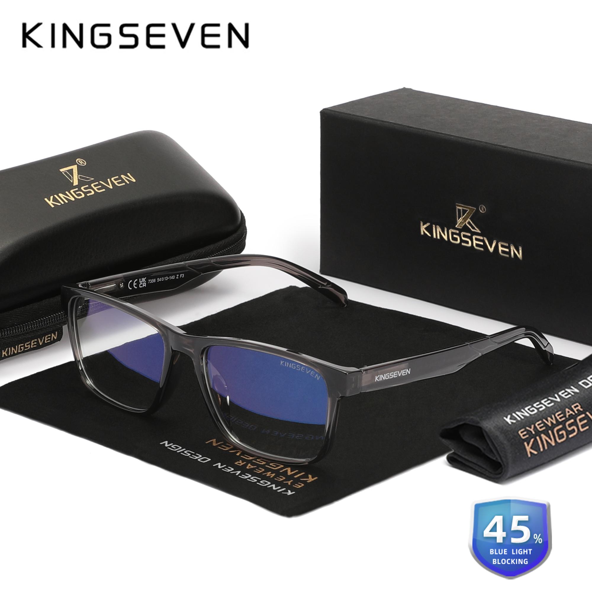 

KINGSEVEN Очки с блокировкой синего света Сверхлегкие Мужские/Женские Очки для телефона и компьютера Прямоугольные Оптические очки с защитой от синего света