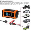 12V 10A Max Pulse Repair Car Battery Charger Output Current Digital Display Summer Winter Mode Lead-Acid Battery Charger