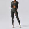 JYL Naked Yoga Set Professional Gym Three Piece Fitness Outfit