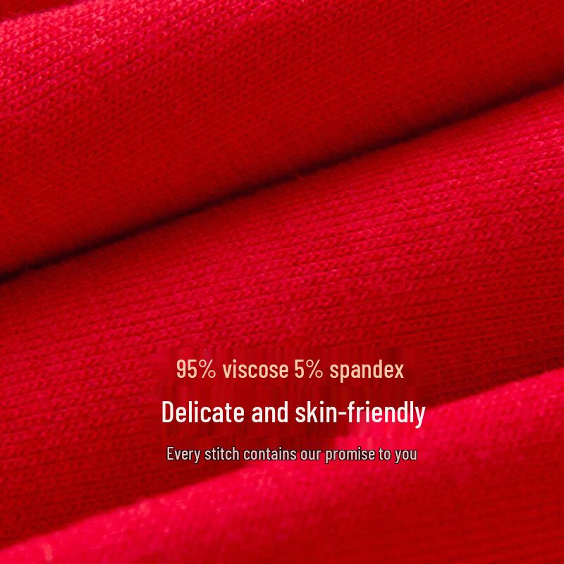 Langsha Men's Festive Red Modal Boxer Briefs 2-Pack