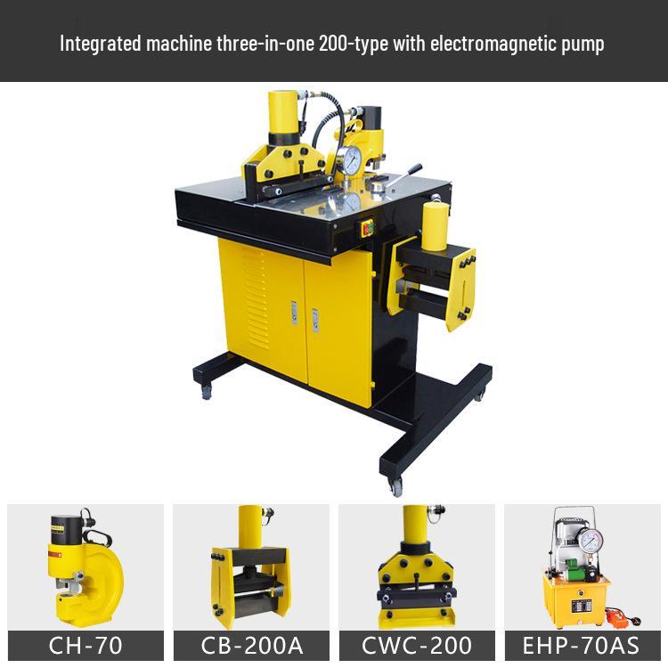 Portable Multi-Functional Busbar Machine: Hydraulic Punching, Bending & Copper Bar Processing