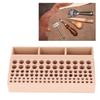 98 Holes Wooden Tool Rack 3 Slots Leathercraft Storage Organizer Leather Tool Holder  For DIY