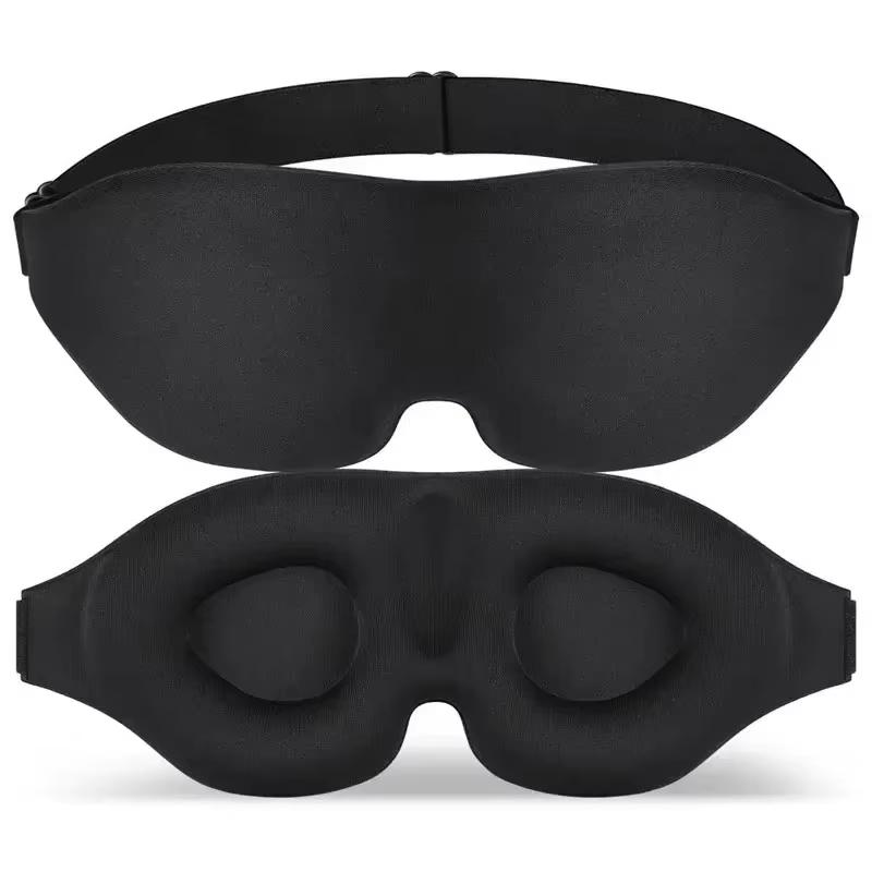 3D maska ​​na spaní Block Out Light Maska na oči pro pohodlné spaní Oční stíny na cesty Nap Náplasti na oči se zavázanýma očima Sleeping Aid
