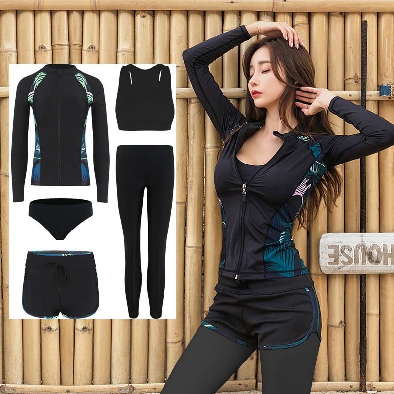 Unisex Long Sleeve Pants Snorkeling Suit Set With Zipper UV Protection Rash Guard Water Sports