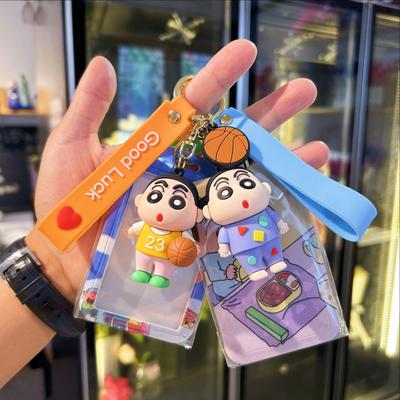 Cute Crayon Small New Key Chain Three-dimensional Figure Car Key Chain Pendant Night Market Stall Cartoon Card Sleeve Pendant