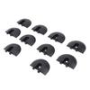 10PCS Angled L Track Rail End Caps Eliminates Incisive Edges for Truck Bed Trailer Cargo Control Pickup RV ATV