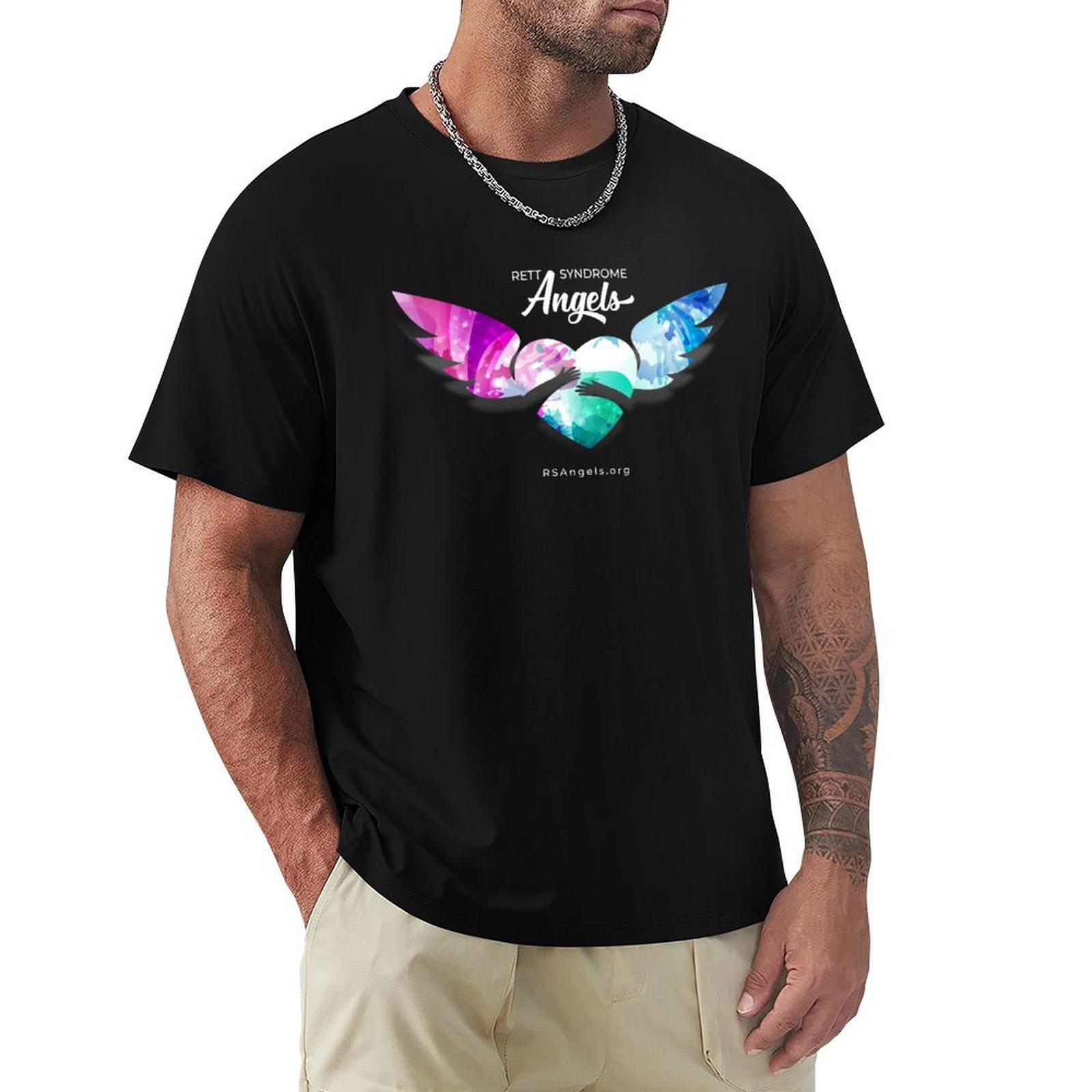 

RS Angels Floating Heart TShirt Tshirts oversize baggy shirts mens graphic tshirts big and tall 4XL