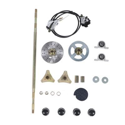 Kit de Calipers de Freno de Disco Go de 29 pulgadas Mejora la Estabilidad Resistente Conducción Suave Kit de Eje Vivo Trasero para Go-Kart ATV Quads de 50cc 70cc 90cc