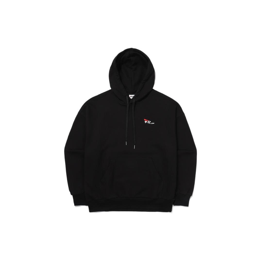 FILA Sweatshirts Unisex Black Hooded Moderate Regular FS2POE3106X-BLK 095