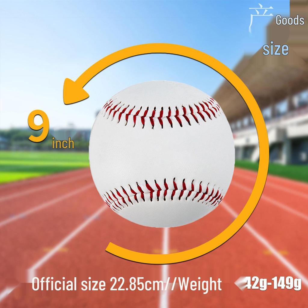 9-inch PVC+Cork Core Baseball, Soft Training Ball for Elementary & Middle School Practice Games
