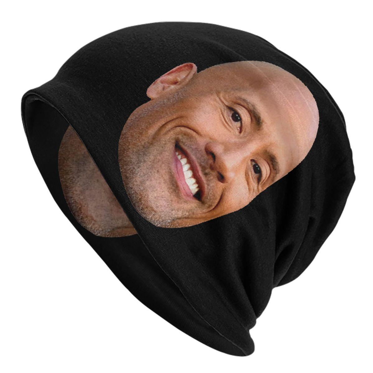 

Custom The Rock Face Dwayne Bonnet Hat Knit Hats Hip Hop Unisex Adult American Actor Johnson Warm Winter Skullies Beanies Caps Beanies Hat