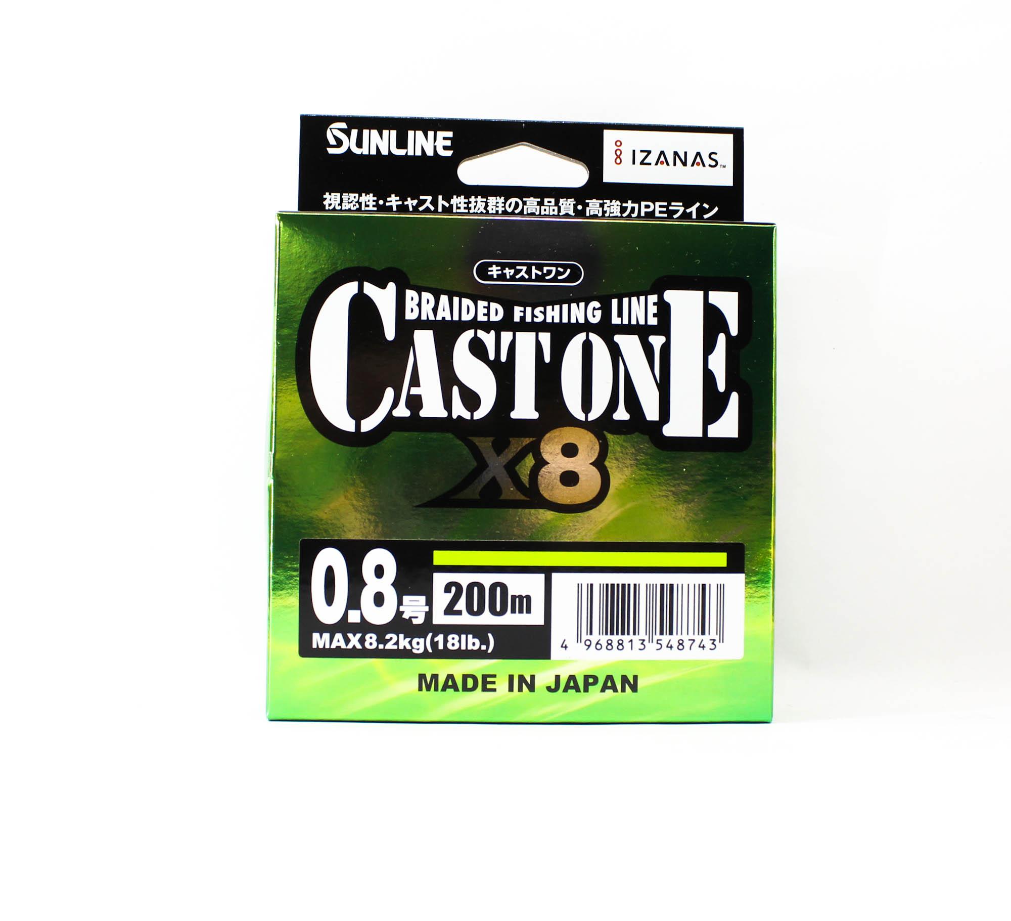 

Sunline P.E Line X8 Cast One HG 200M P.E 0.8 12lb Light Green (8743) светло-зеленый