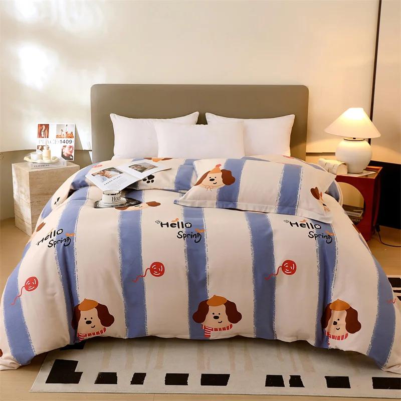 Vintage Floral Duvet Cover Boho Garden Style Comforter Cover with Zipper Queen Bedding for All Season Soft Breathable Easy Care