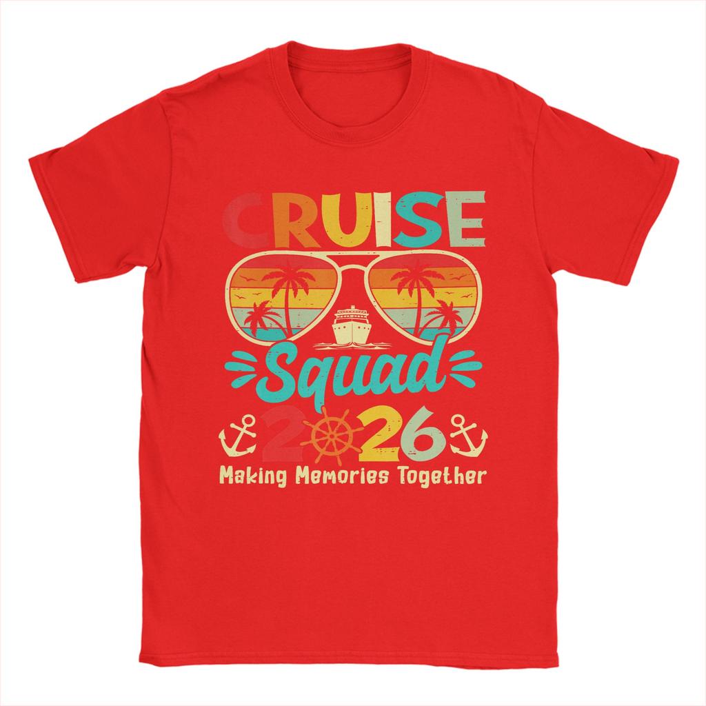 Cruise Squad 2026 T-Shirt Summer Hip Hop T-Shirts Unisex 100 Cotton O-Neck 4XL 5XL 6XL Top Tees Short Sleeve Street Style Tshirt