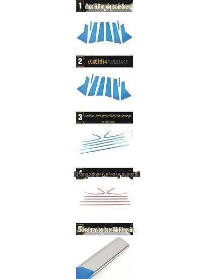 K5 KaiKu 2020 Window Trim - Stainless Steel Anti-Scratch Glass Strip