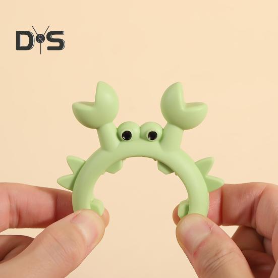 6 ks Držáky na špachtle Žáruvzdorné Proti opaření Kompaktní velikost Víceúčelové Silikonové držáky na náčiní Držáky na lžíce ve tvaru kraba