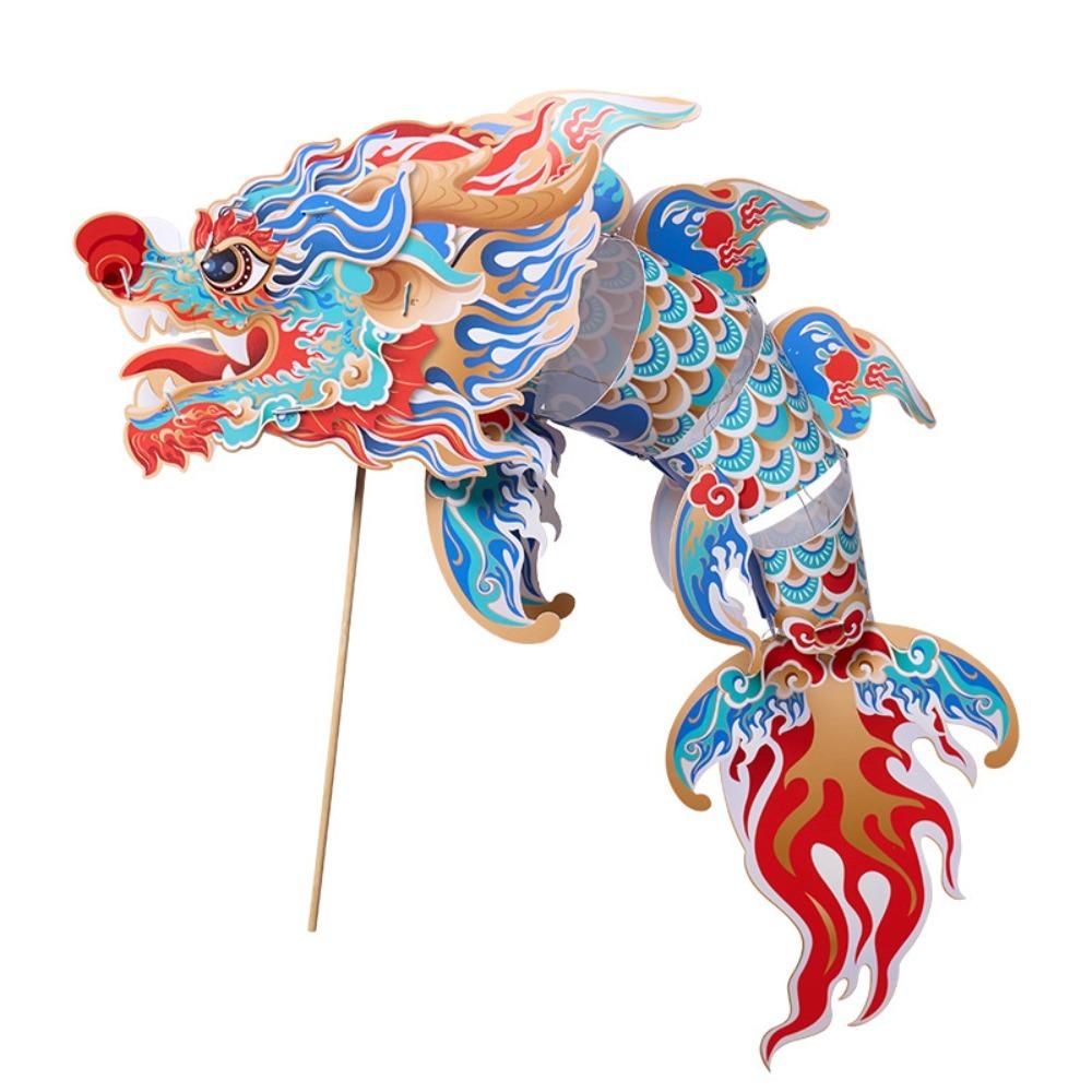 Handmade Dragon Dance Lantern DIY Craft Festival Lantern Material Kit  Kindergarten